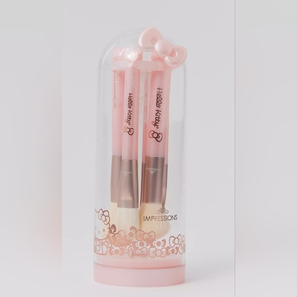 Impressions Vanity Co. Sanrio Hello Kitty Kawaii Icon 6-Piece Makeup Brush Set